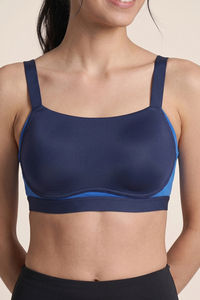 Zelocity High Impact Quick Dry Padded Sports Bra - Naval Academy — thumbnail 5
